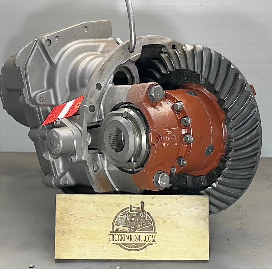 Remanufactured Dana Spicer DDP40 / DD404 forward differential with full Driver Controlled Locker (DCL) showing ring and pinion, power divider, and locker mechanism
